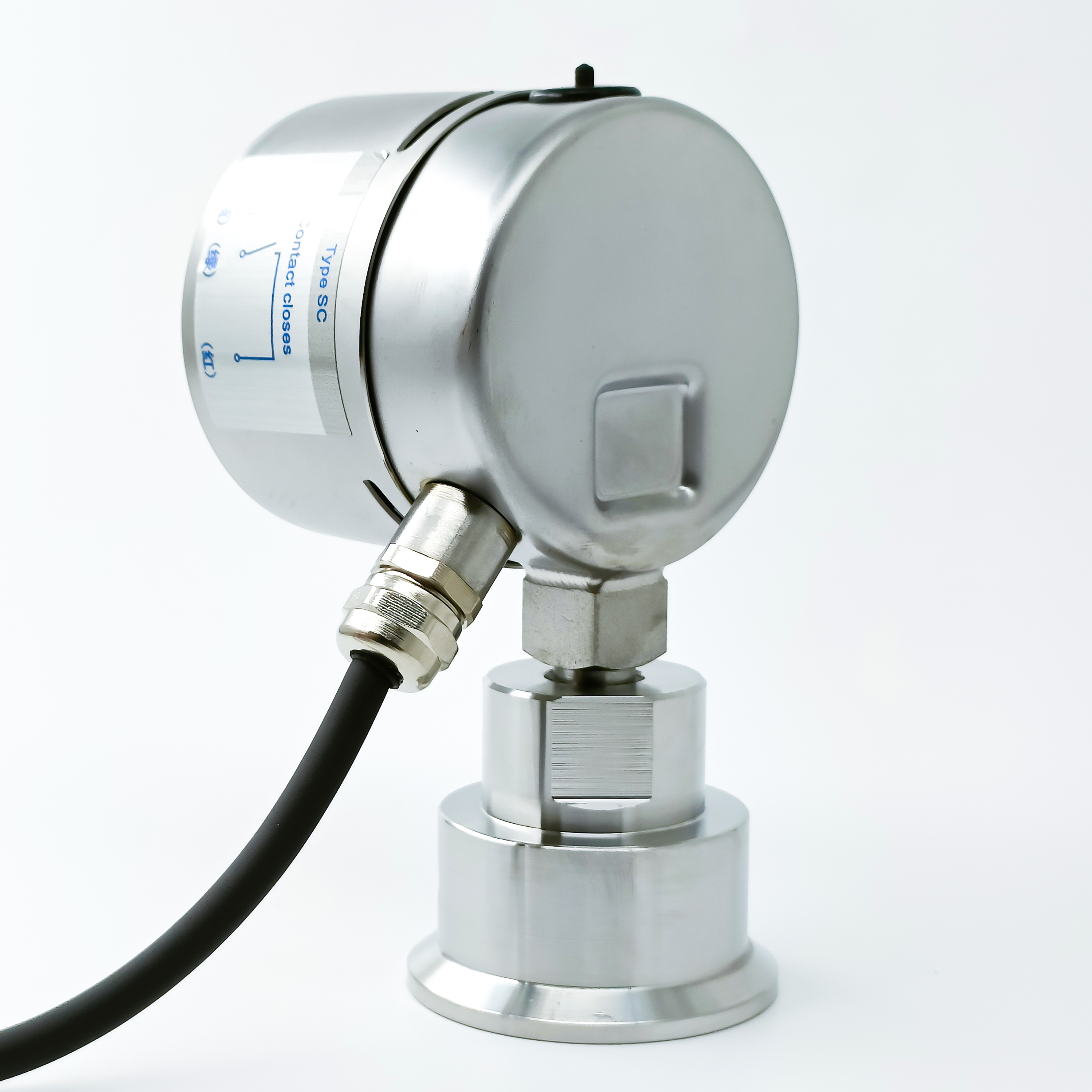 PECCRM-063F6型不锈钢卫生型电接点隔膜压力表